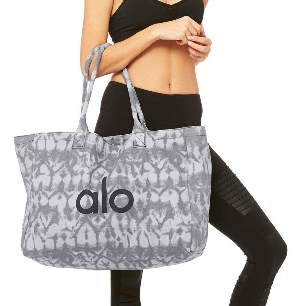 Alo Yoga Grey Canvas Tote